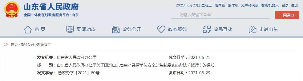 單位安全總監制度實施辦法（試行）的通知