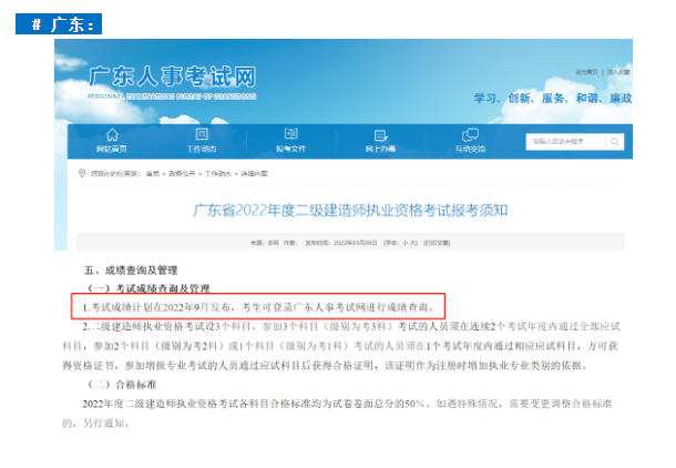 速看！已有11地明確二建查分時間！
