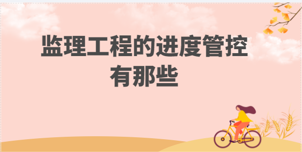 監(jiān)理的工程進度管控有那些