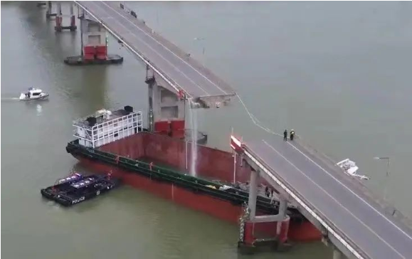 突發！廣州一大橋斷裂，2人死亡、3人失聯！