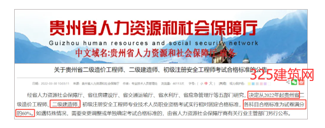 貴州二級建造師考試成績查詢！